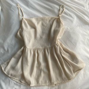 Like new American Eagle babydoll tank top flowy cute top cowl neck